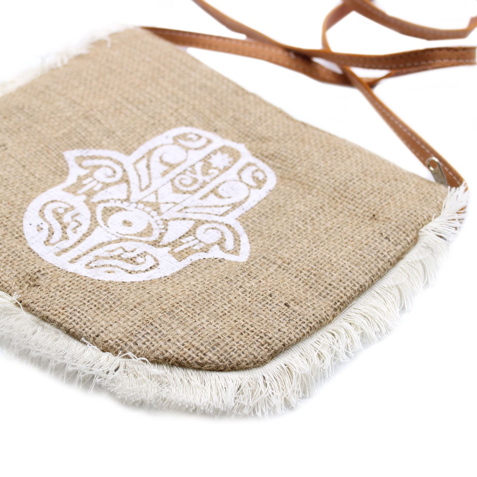 Fab Fringe Bag with Hamsa Print for Everyday Stylish Use and Fun