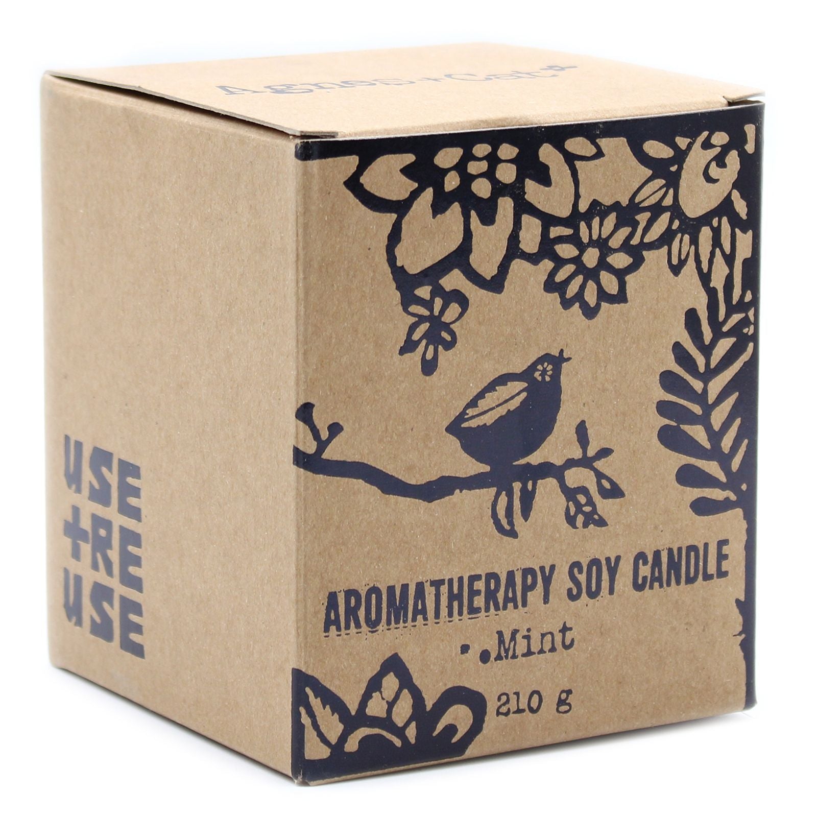Agnes + Cat Mint Herb Garden Candle in Rustic Terracotta Pot