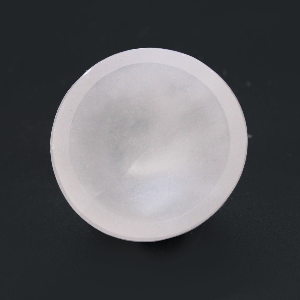 Selenite Round Bowl 6cm Elegant Decorative Home Accent Piece