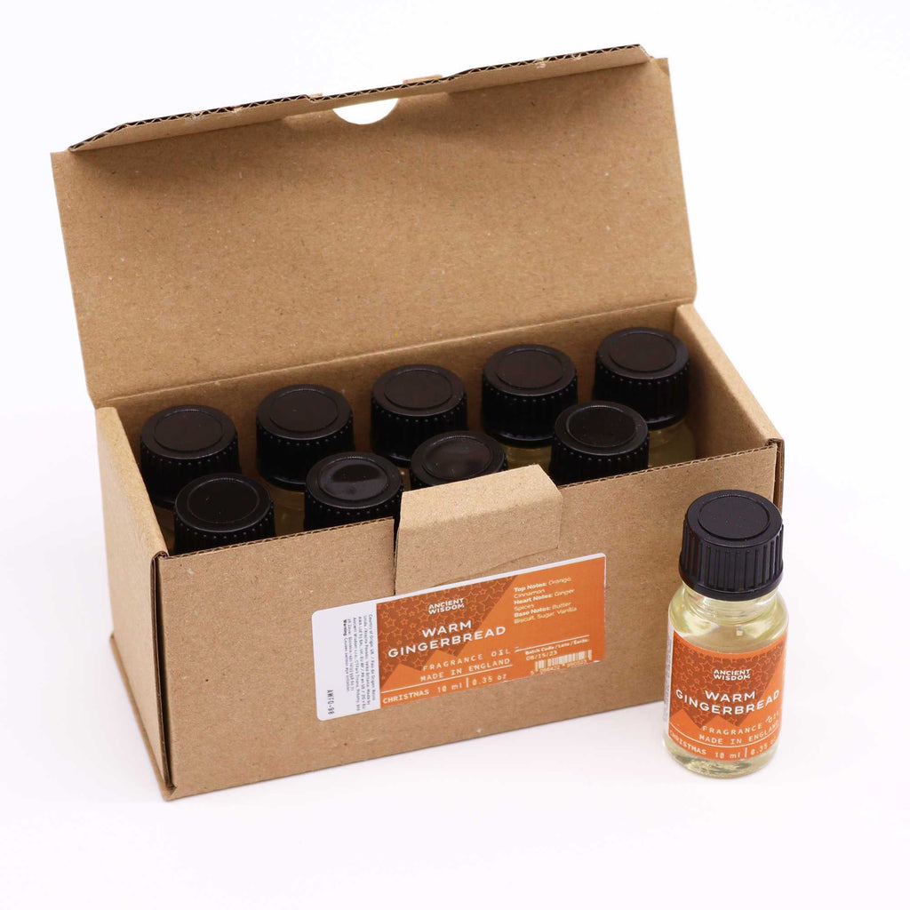 Warm Gingerbread Fragrance Oil 10ml for Creating Inviting Aromas