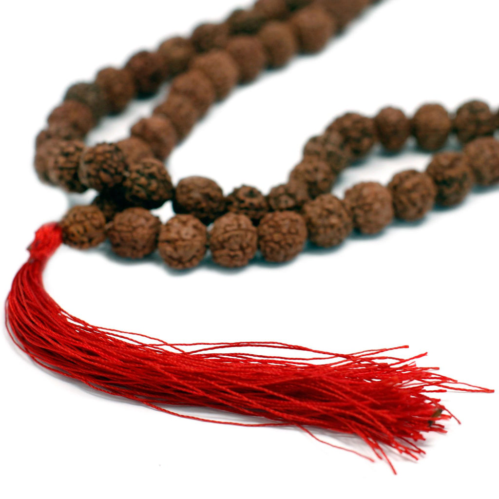 108 Brown Rudraksha Mala with Chunky Tassel for Stylish Looks