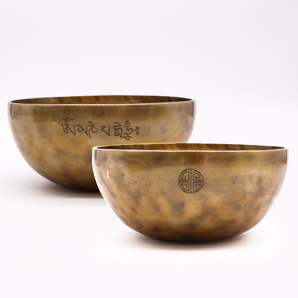 Extra Large Nepalese Moon Singing Bowl for Meditation and Decor
