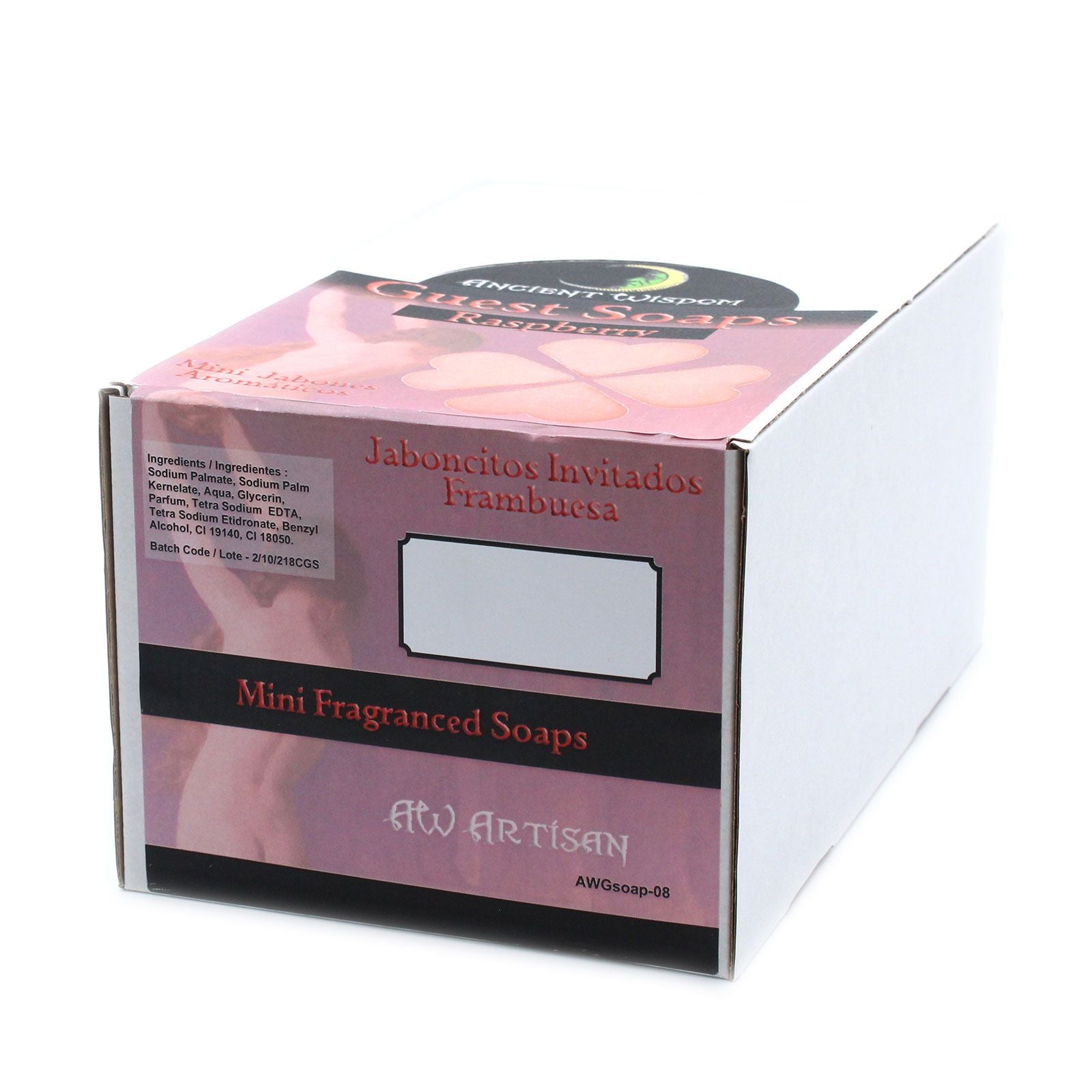 Heart Guest Soap Raspberry Scented Heart Shaped Soaps 10 Pieces