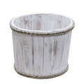 Small Whitewash Wooden Storage Tub for Organising Your Spaces