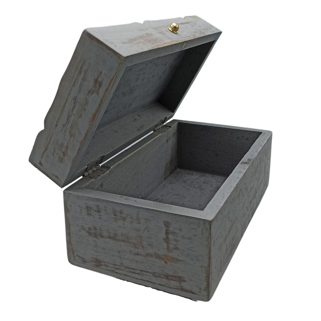 Vintage Deco Multi Purpose Box Grey Star for Stylish Storage