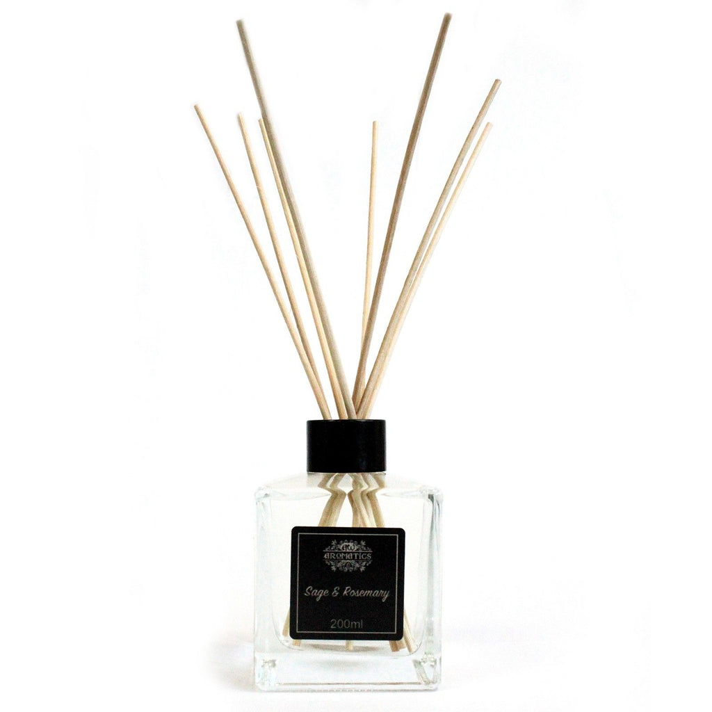 200ml Sage and Rosemary Essential Oil Reed Diffuser for Home