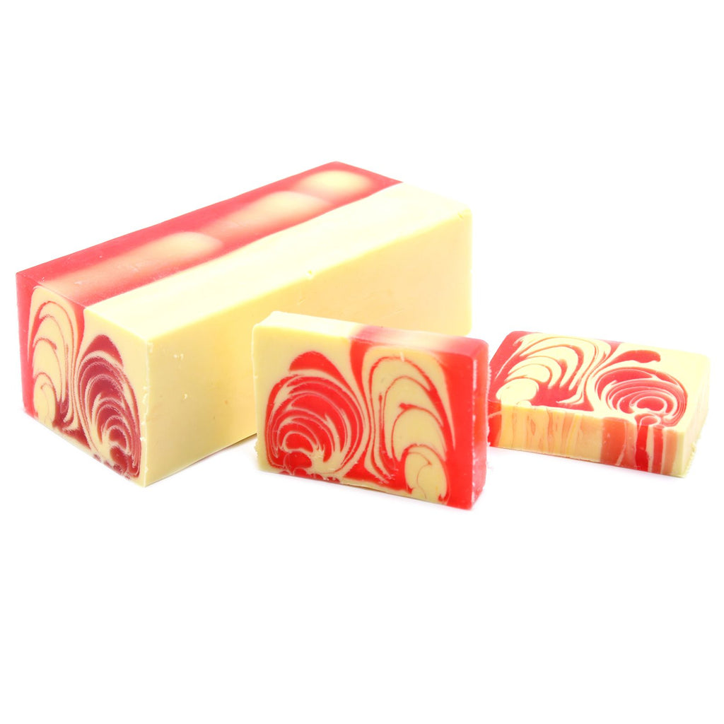 Handcrafted Soap Loaf 1.2kg with Delightful Strawberry Essence