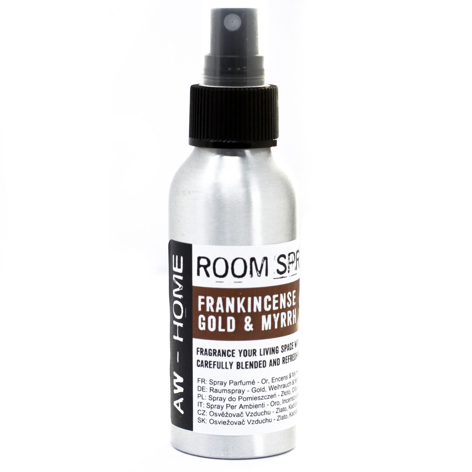 100ml Room Spray with Gold Frankincense and Myrrh Aroma Blend