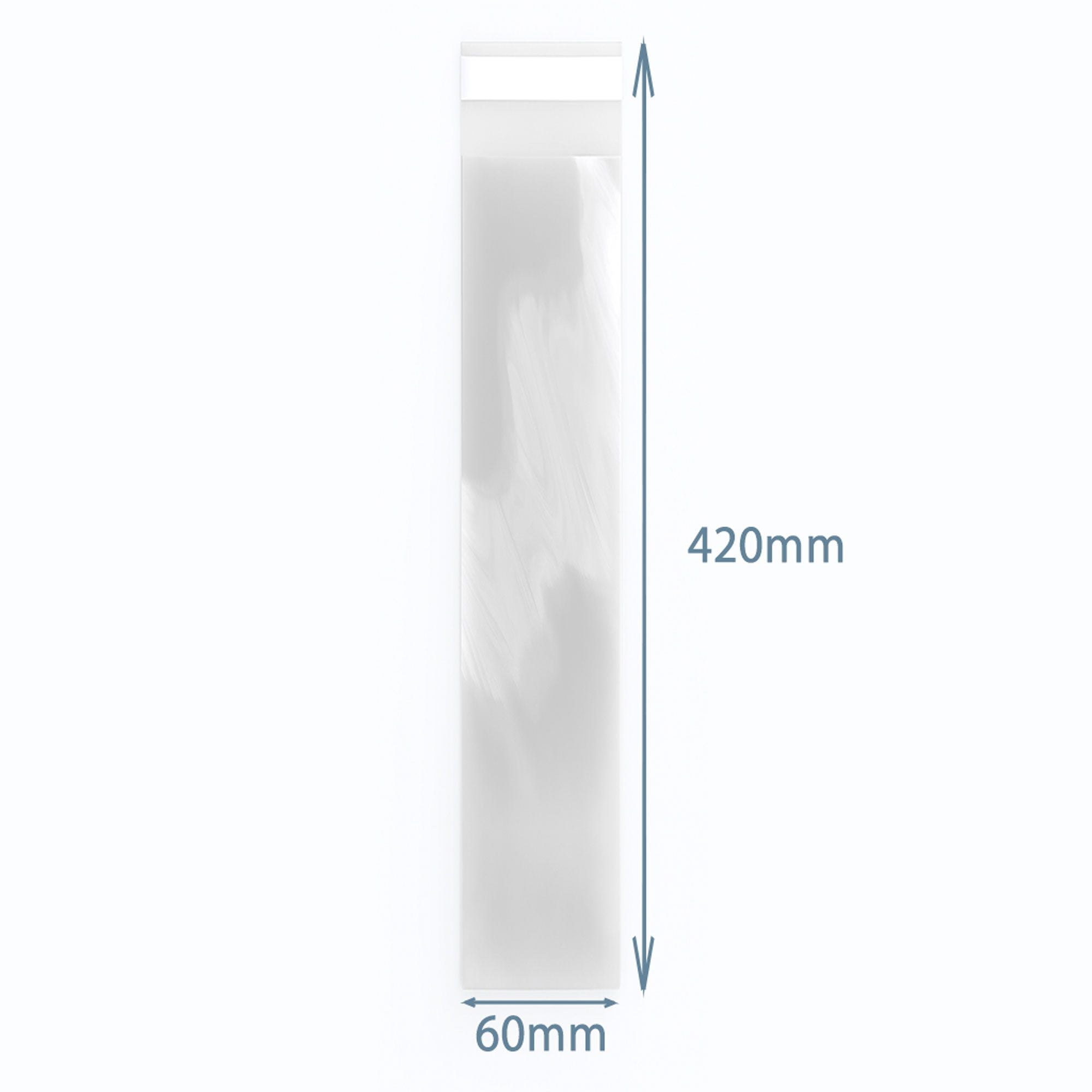 Poly Prop Bags 420x60mm for Elegant Packaging Solutions