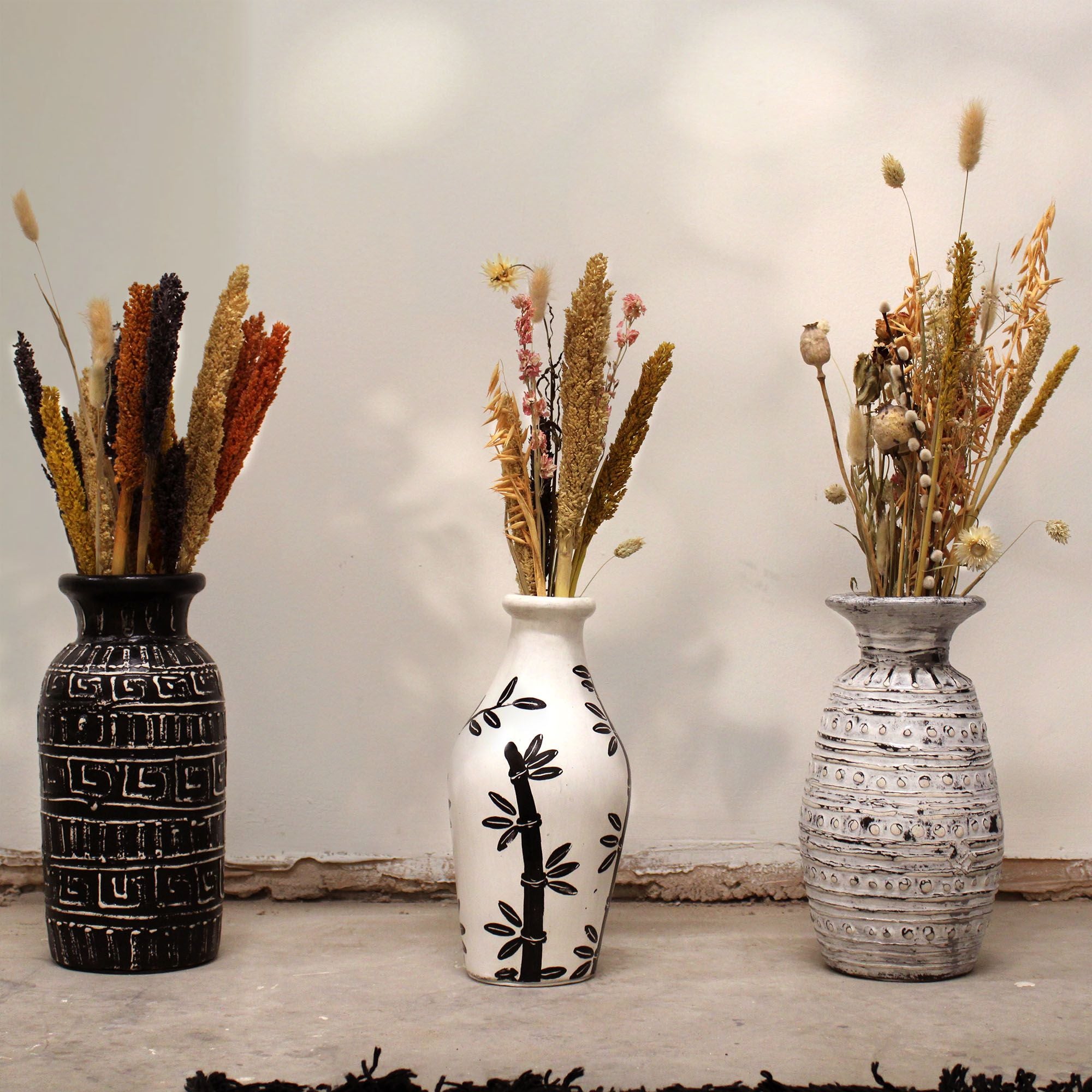 Greek Straight Vase in Chocolate Elegant Decorative Accent Piece