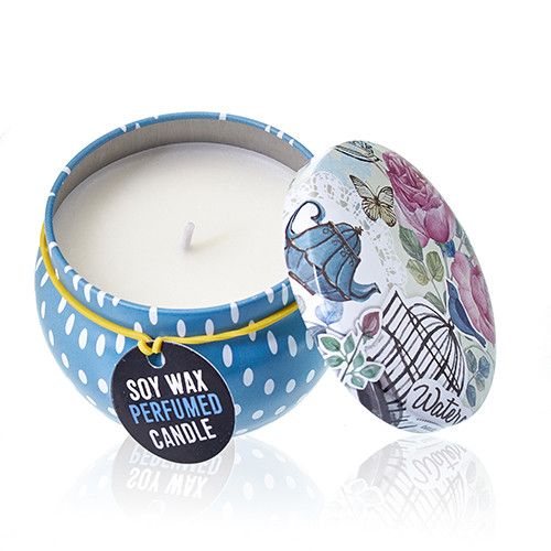 Art Tin Candle Parisian Weekend Peonies Assorted Design Collection