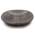 Classic Oval Grey Marble Soap Dish for Elegant Bathroom Decor