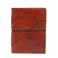 Light Tan Travel Journal with Wrap for Documenting Adventures
