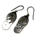 Shell and Silver Earrings with Unique Flip Flops Design Today