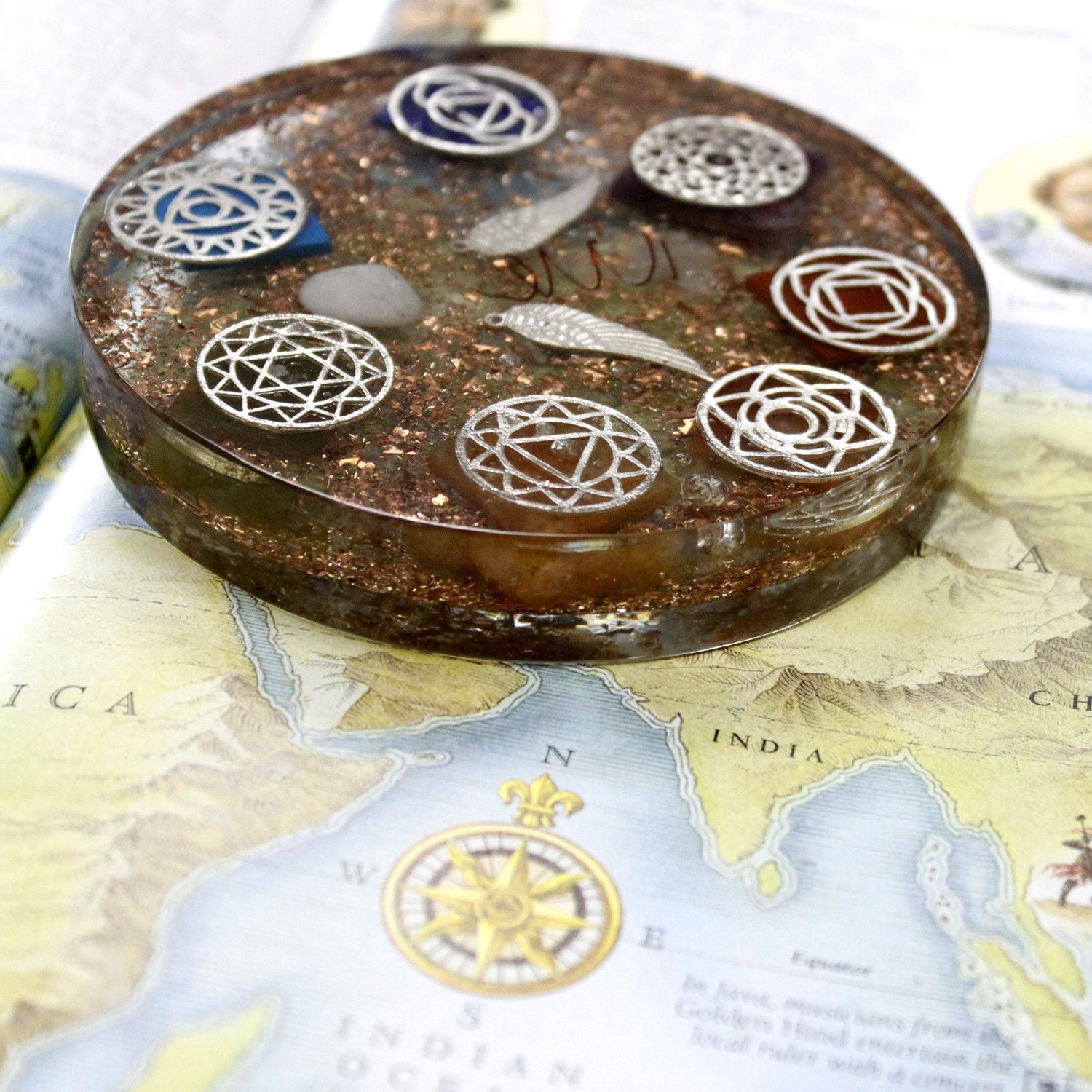 Orgonite Desk Power Packs - Angel Chakra - Large