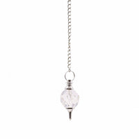 Facted Gemstone Pendulum - Rock Quartz