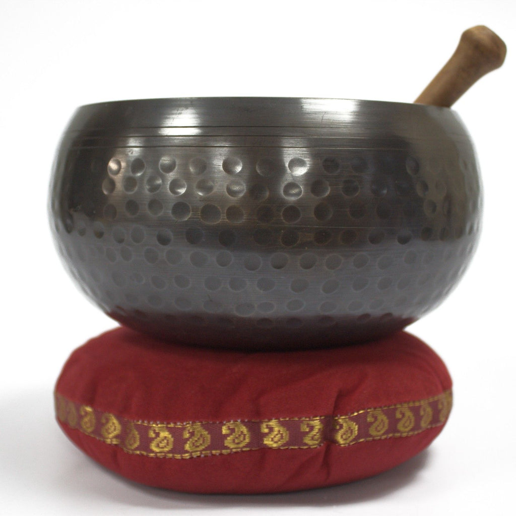 Singing Bowl Velvet Cushion 16cm for Sound Resonance and Display
