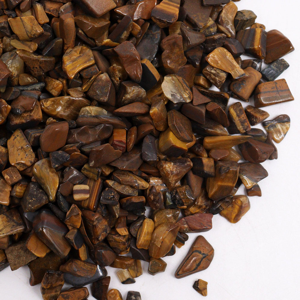 Tiger Eye Gemstone Chips Bulk 1KG for Crafting and Home Decor