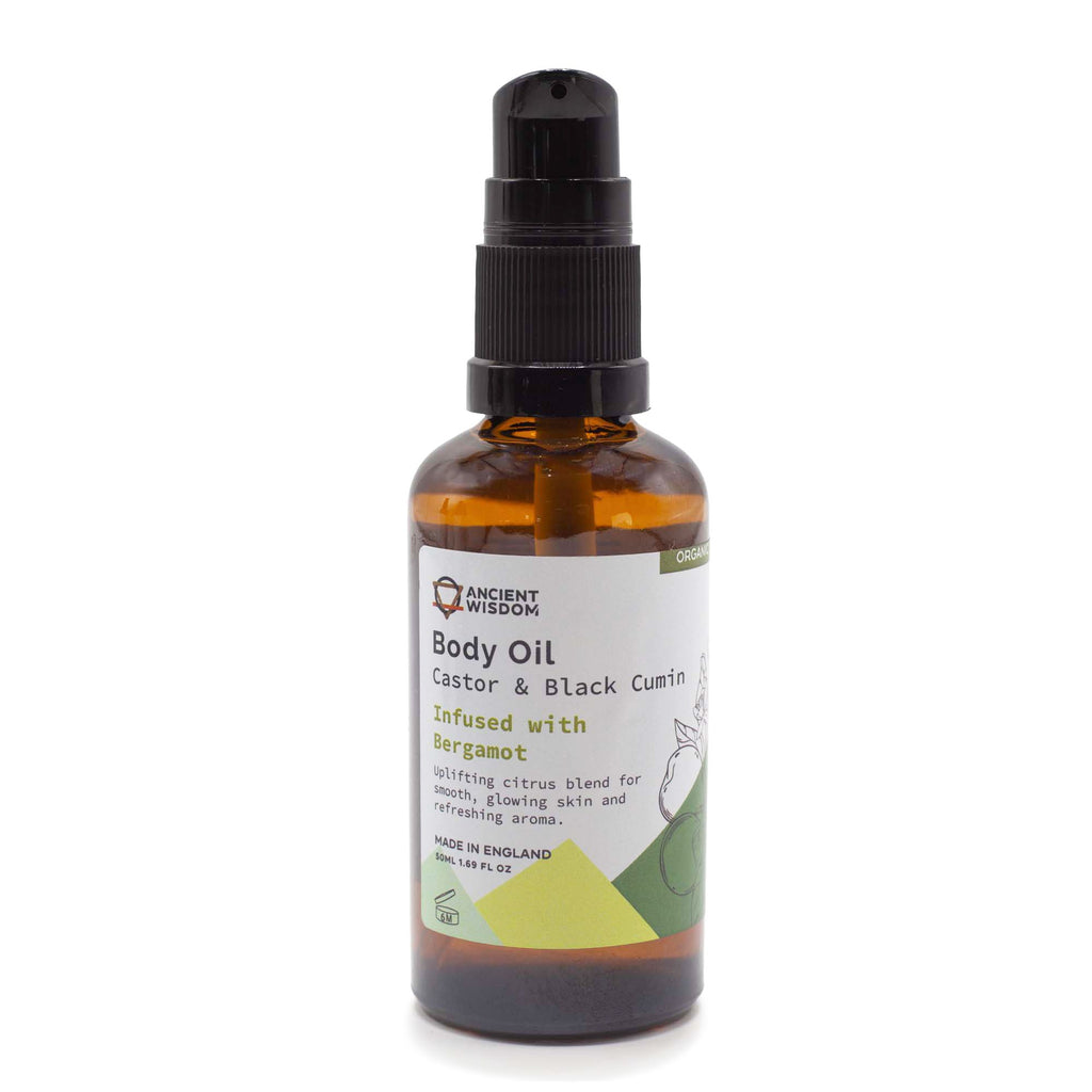 Organic Body Oil 50ml Bergamot for Deep Hydration and Nourishment