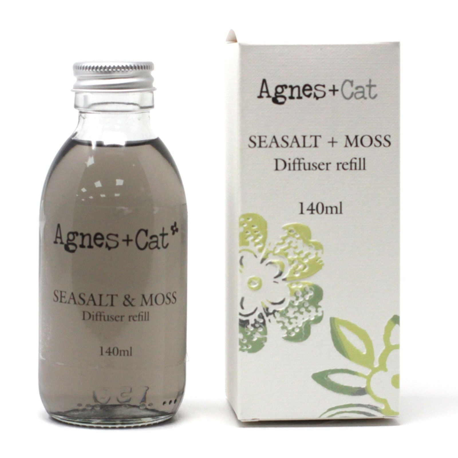 Agnes + Cat Reed Diffuser Refill 150ml Seasalt and Moss Scent