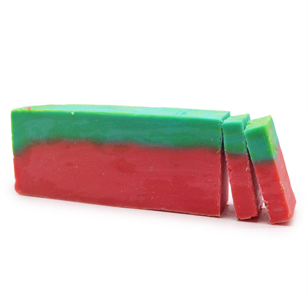 Watermelon Olive Oil Soap Loaf for Deeply Moisturised Skin Care