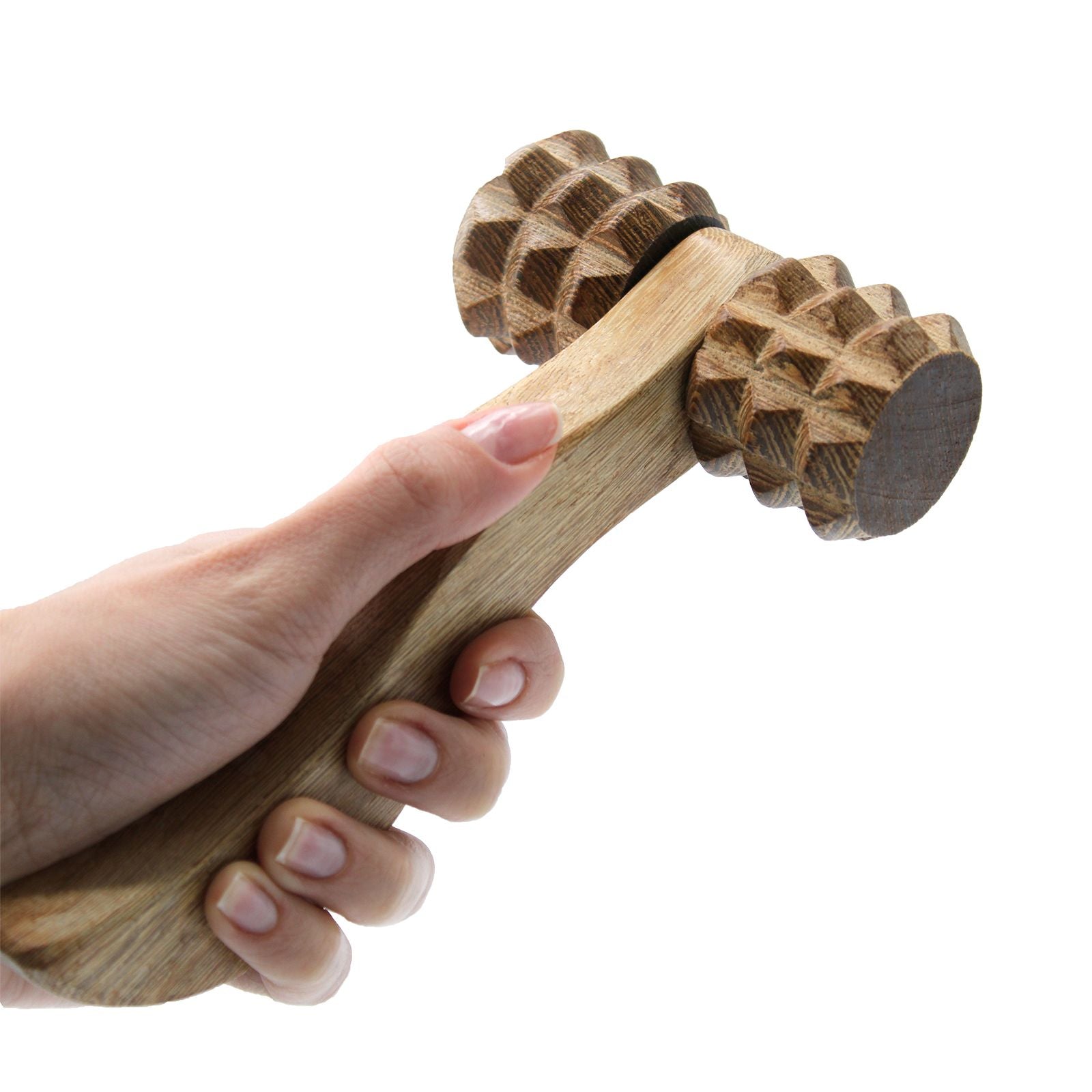 Massage Tool Ribbed Hand Roller for Sore Muscle Relief and Comfort