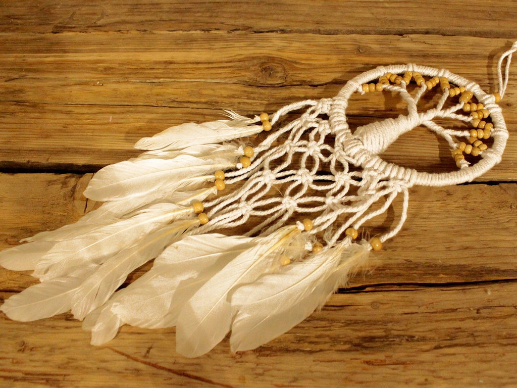 Tree of Life Dreamcatcher Pure and Natural 16cm for Home Decor