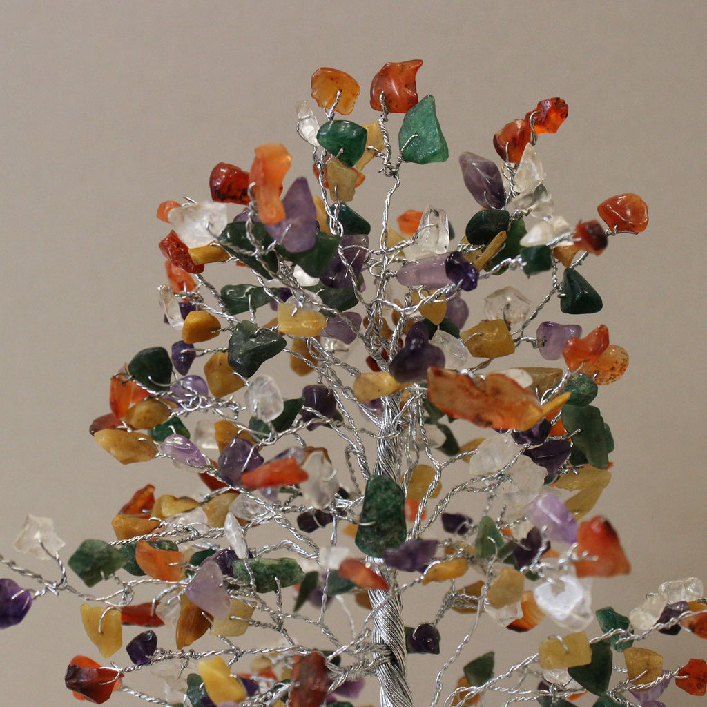 Gemstone Tree with Organite Base 320 Stone Multi Colour Design