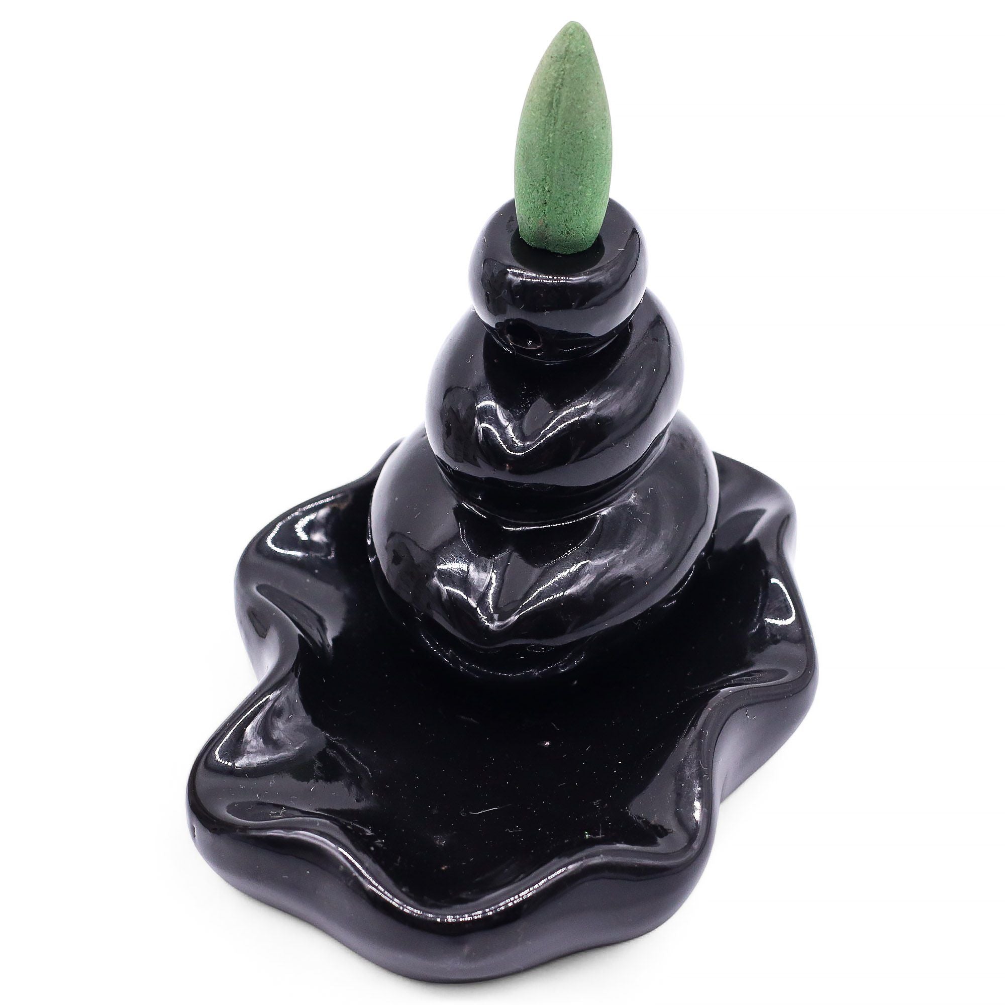 Pack of 10 Jasmine Scented Backflow Incense Cones for Relaxation