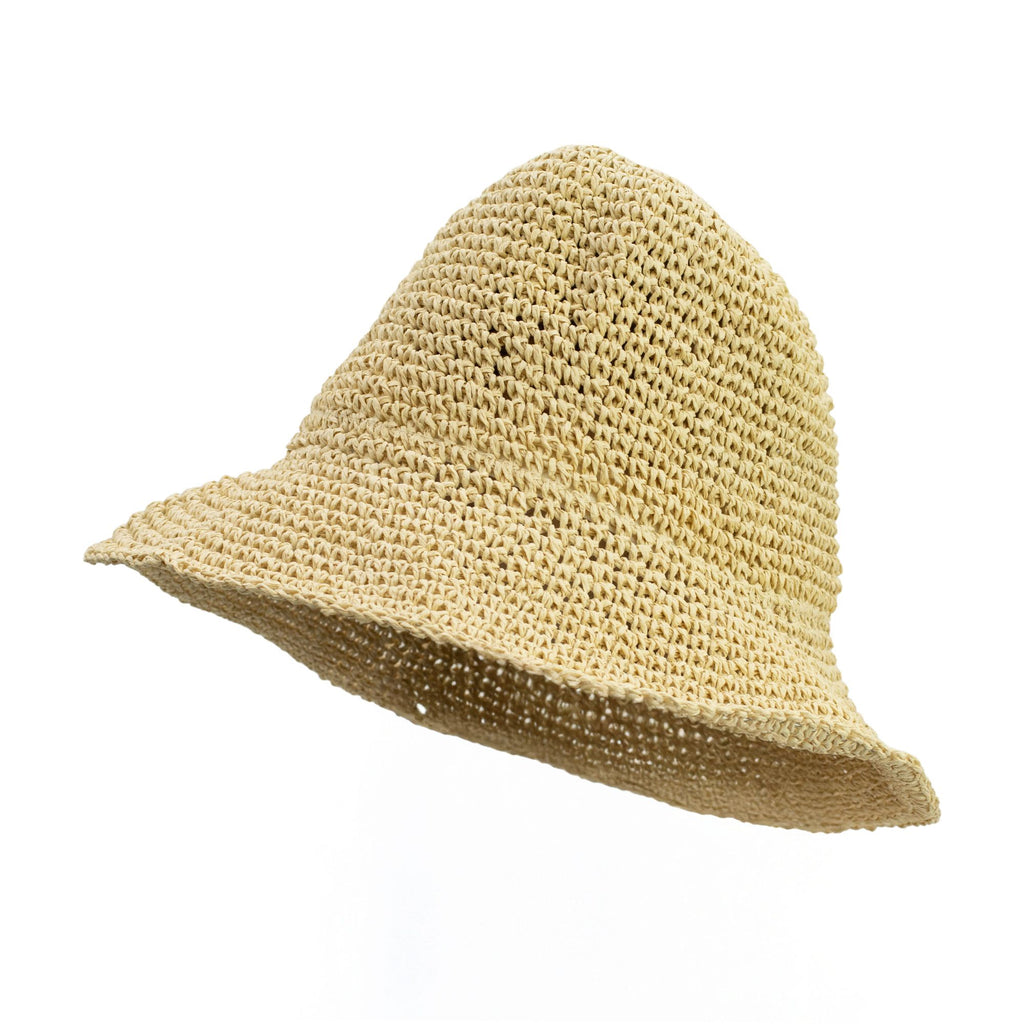 Nomad Sari Floppy Straw Sun Hat in Natural Beige for Summer Fun