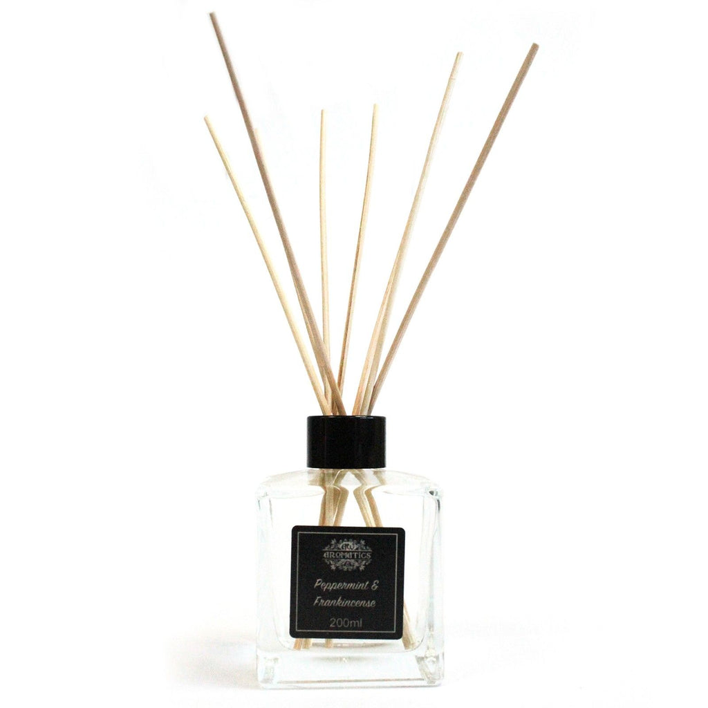 200ml Peppermint and Frankincense Essential Oil Reed Diffuser Set