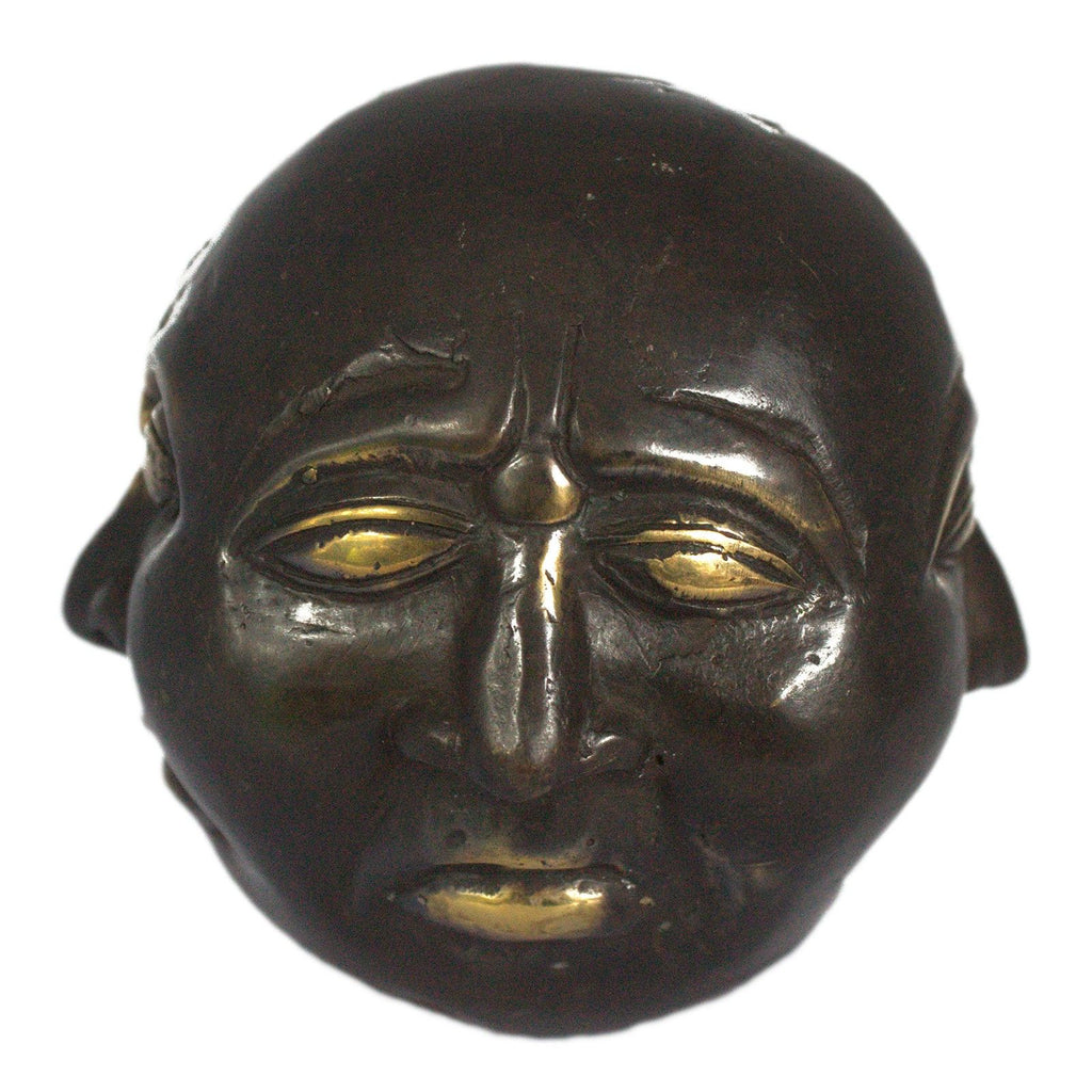 Fengshui Four Face Buddha 10cm Brass Decor for Home Serenity