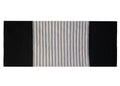 Stylish Indian Cotton Rug 70x170cm in Black and Grey Design