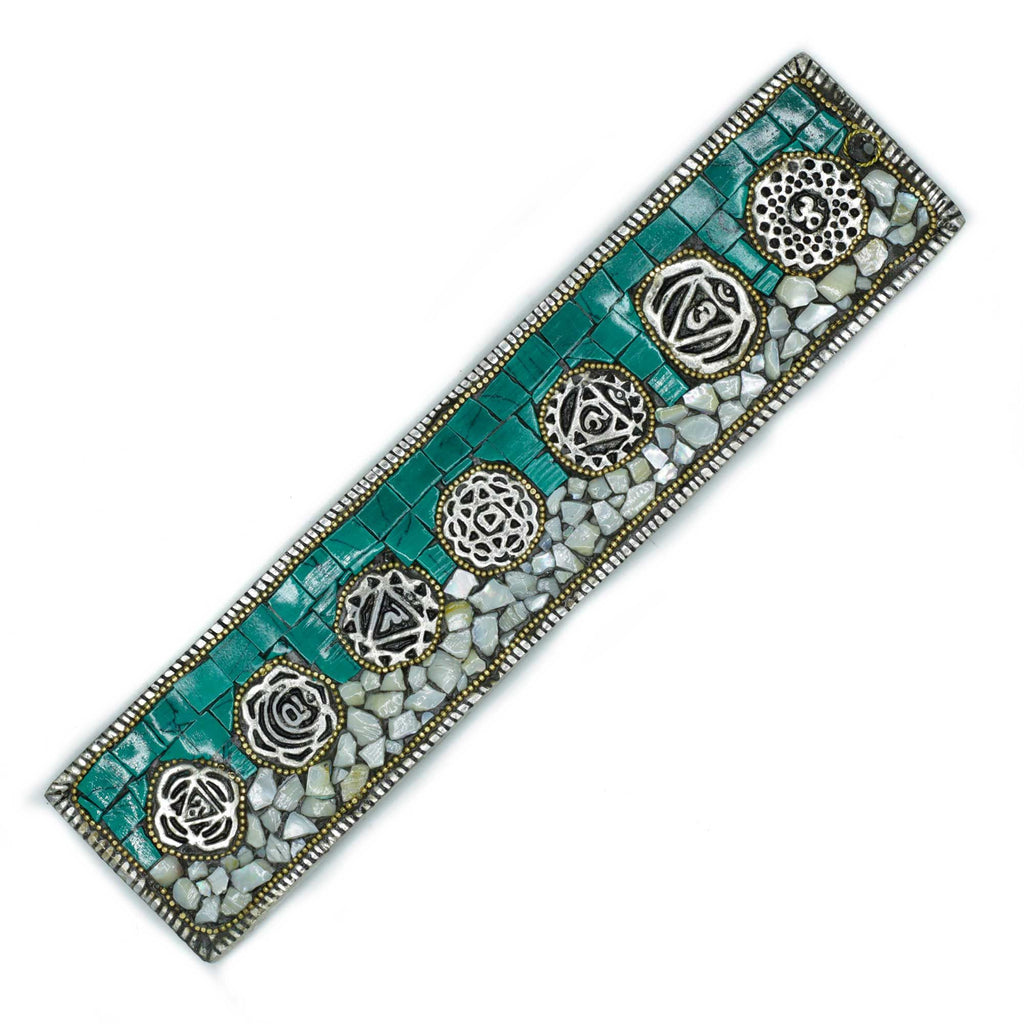 Seven Chakra Tibetan Decor Incense Holder with Mosaic Design