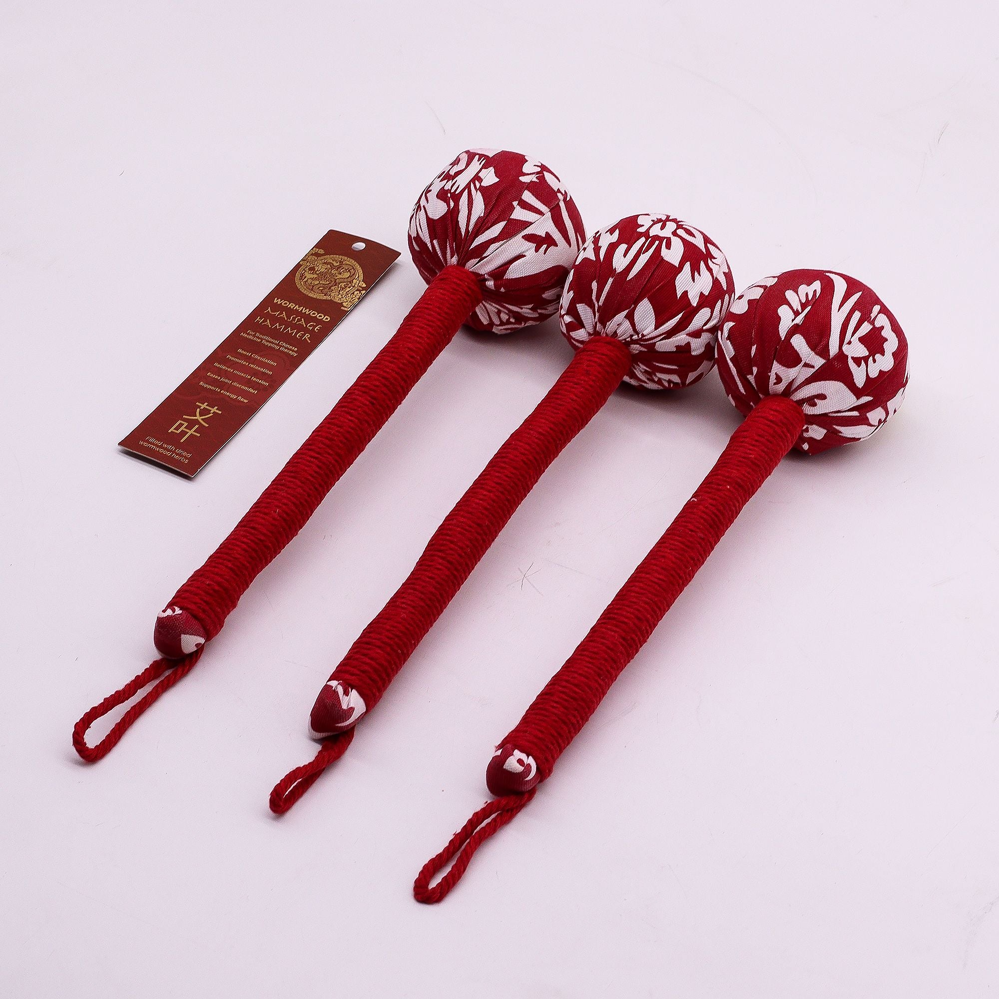Wormwood Massage Hammer Red for Self Care and Relaxation