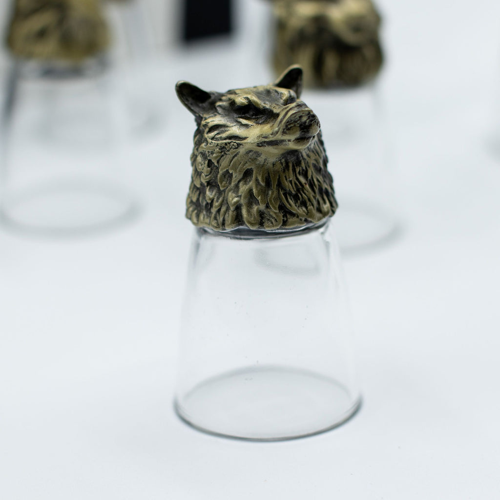 Gift Set of 12 Bottom Up Shot Glasses with Mystical Creatures