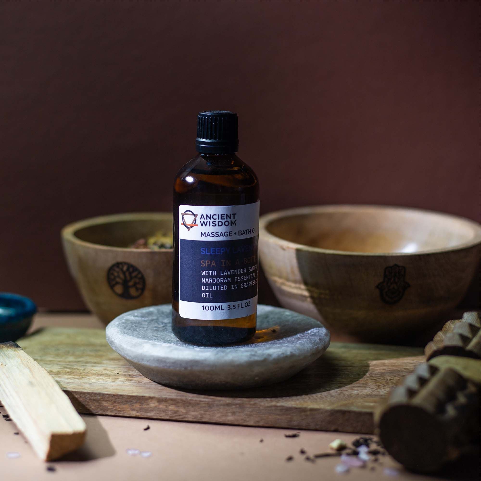 Spicy Rub Massage Oil 100ml with Lemon Rosemary and Ginger Blend