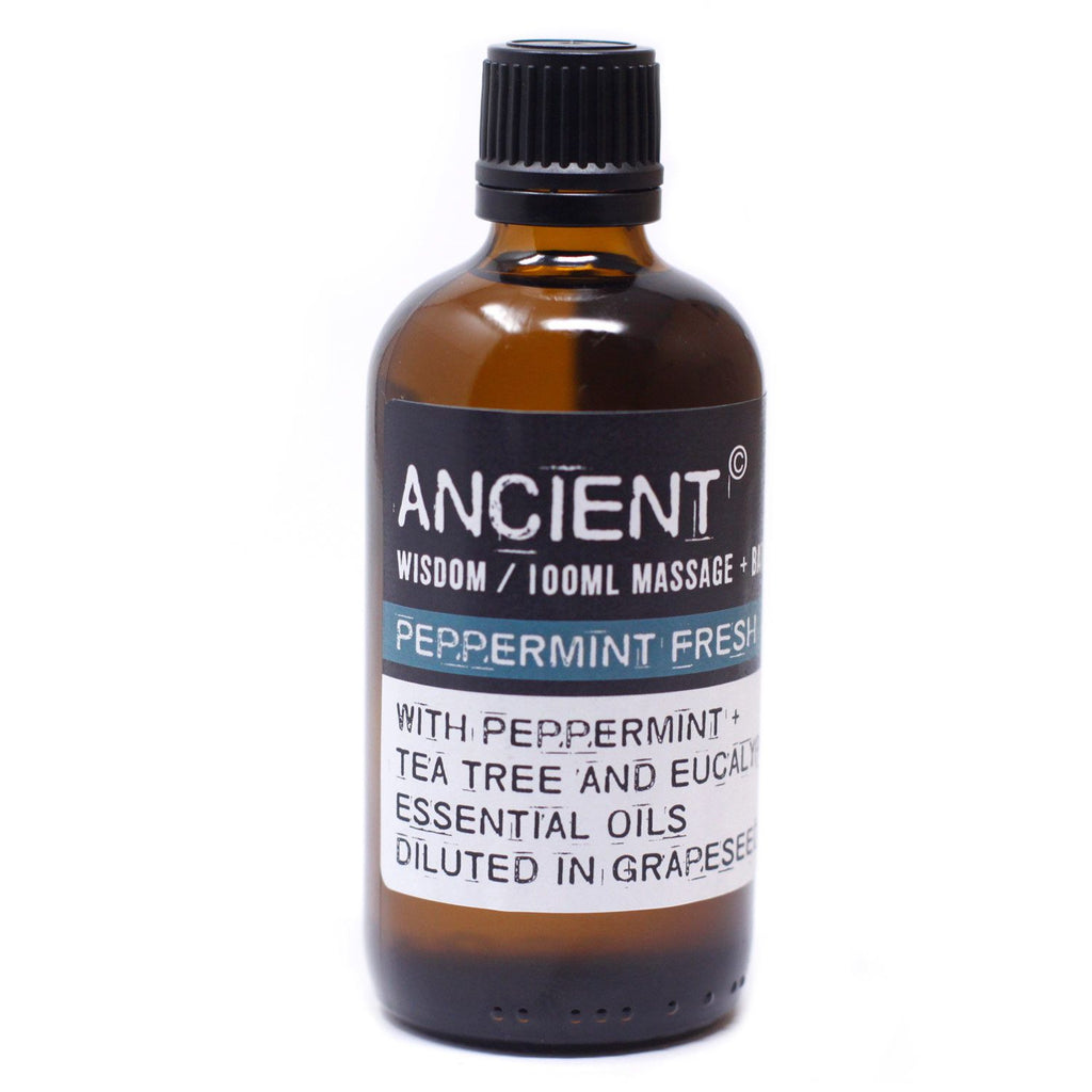Peppermint Fresh Massage Oil 100ml for Relaxing and Refreshing Use