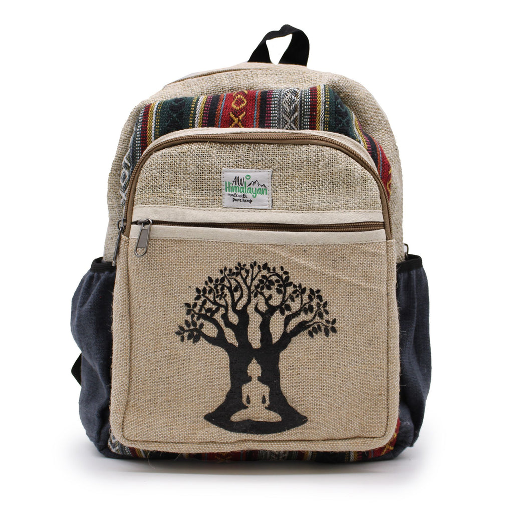 Small Backpack with Bohdi Tree Design for Everyday Use