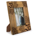 Mandala Black Large Mango Wood Picture Frame for 13x18cm Photos