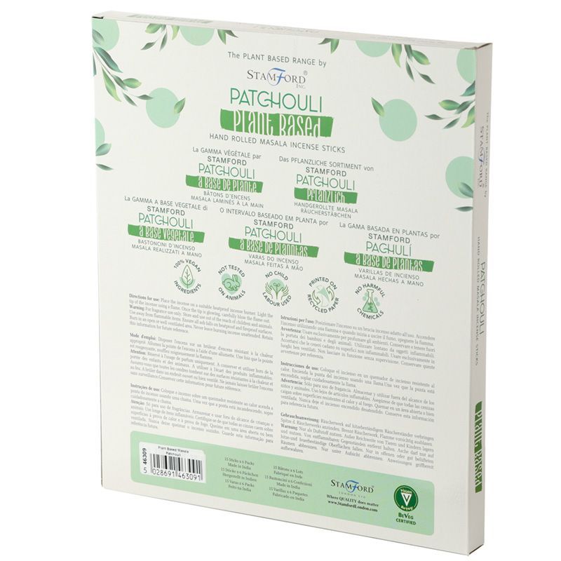 Plant Based Masala Incense Sticks with Earthy Patchouli Aroma