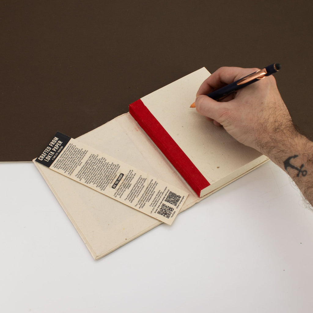Lokta Bodhi Leaf Notebook Medium with 45 Unique Pages Each