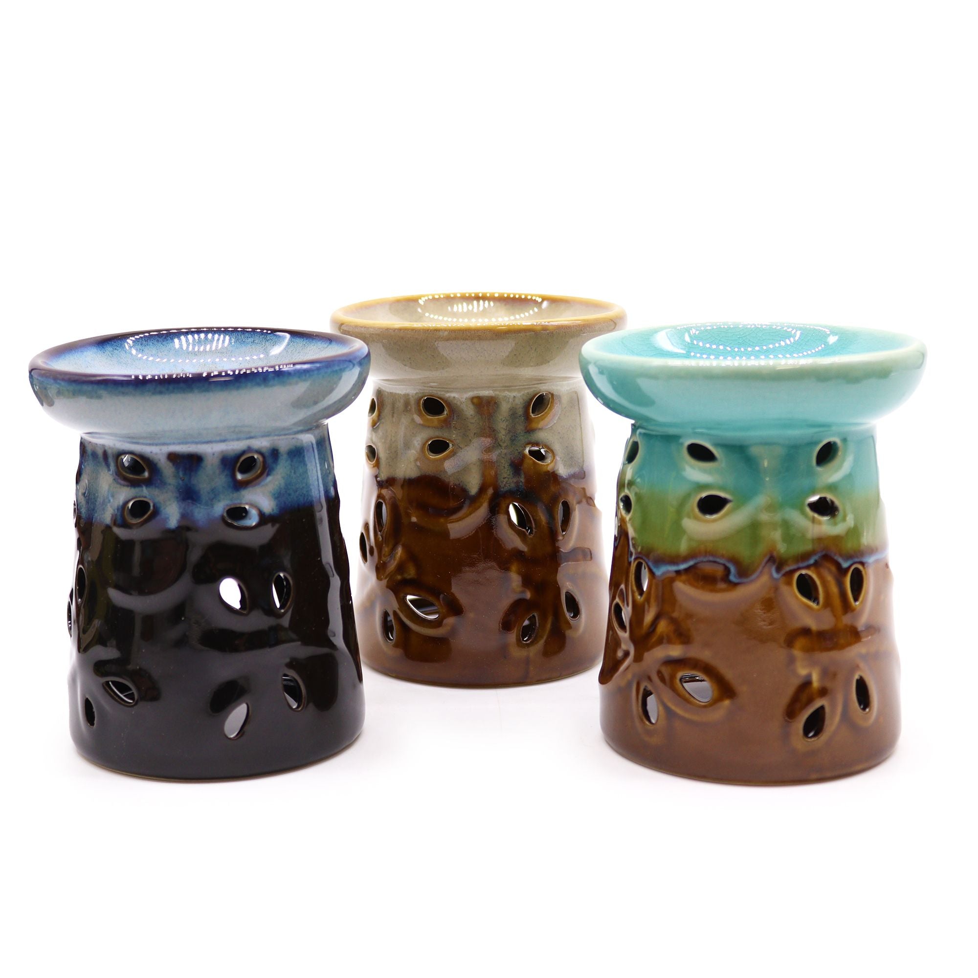 Classic Rustic Oil Burner with Dragonfly Design for Fragrance Oils