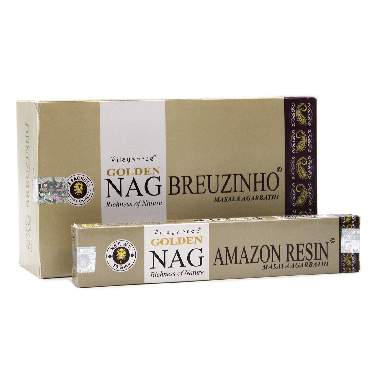 15g Golden Nagchampa Breuzinho Incense for Aromatic Enjoyment