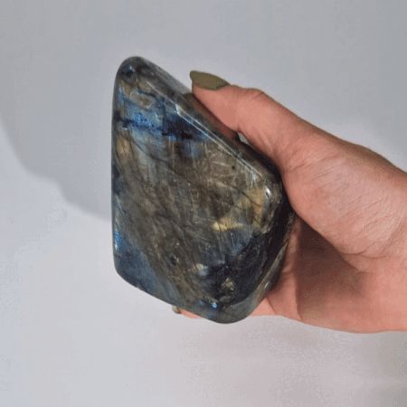 Stunning Large Madagascar Labradorite Stone for Home Decor Display