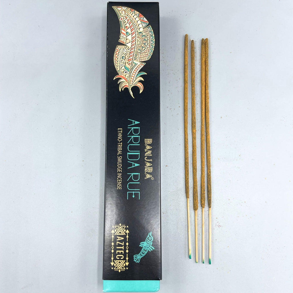 Banjara Tribal Smudge Incense Sticks with White Arruda Rue Herb