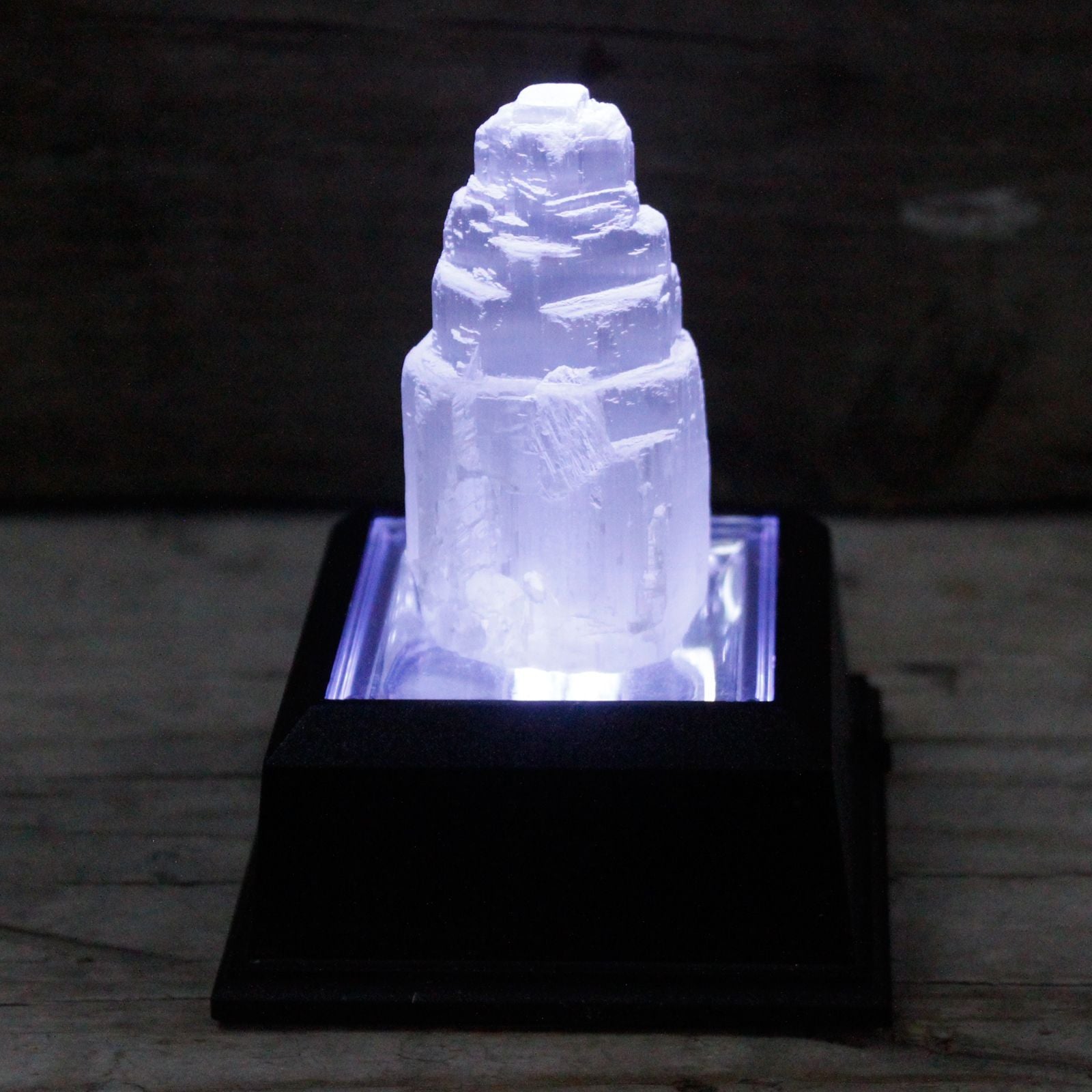 Natural Selenite Tower Unique 5 cm Crystal for Home Decor Display