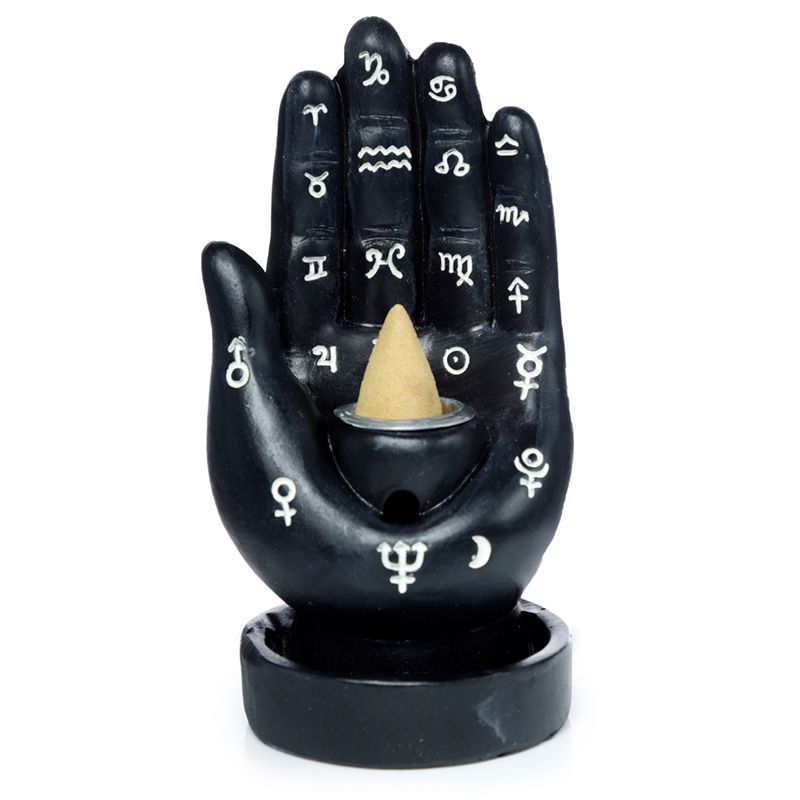 Mantric Hand Palm Backflow Incense Burner for Deep Relaxation