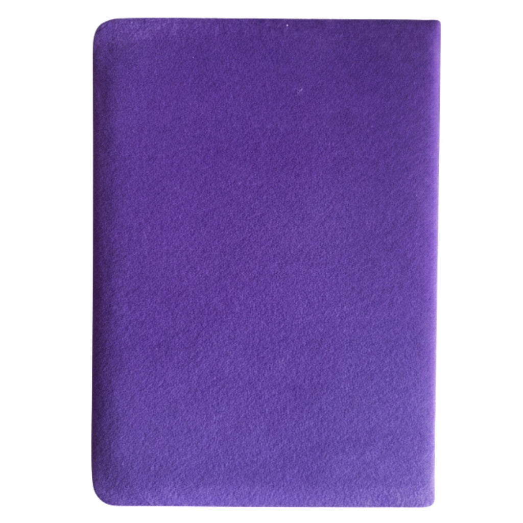 Purple Velvet Notebook with 80 Pages for Creative Expression