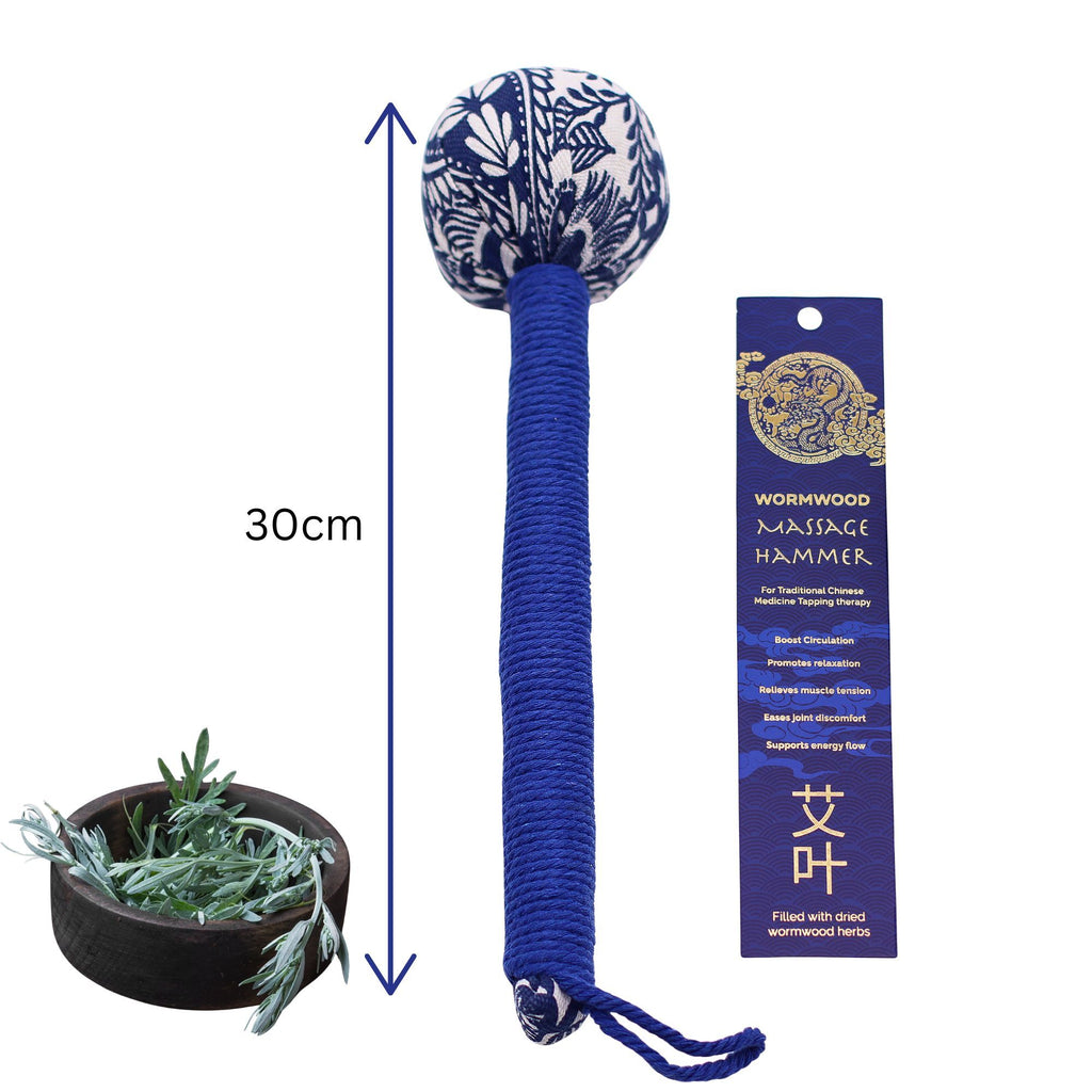 Wormwood Massage Hammer Blue for Muscle Comfort and Relaxation